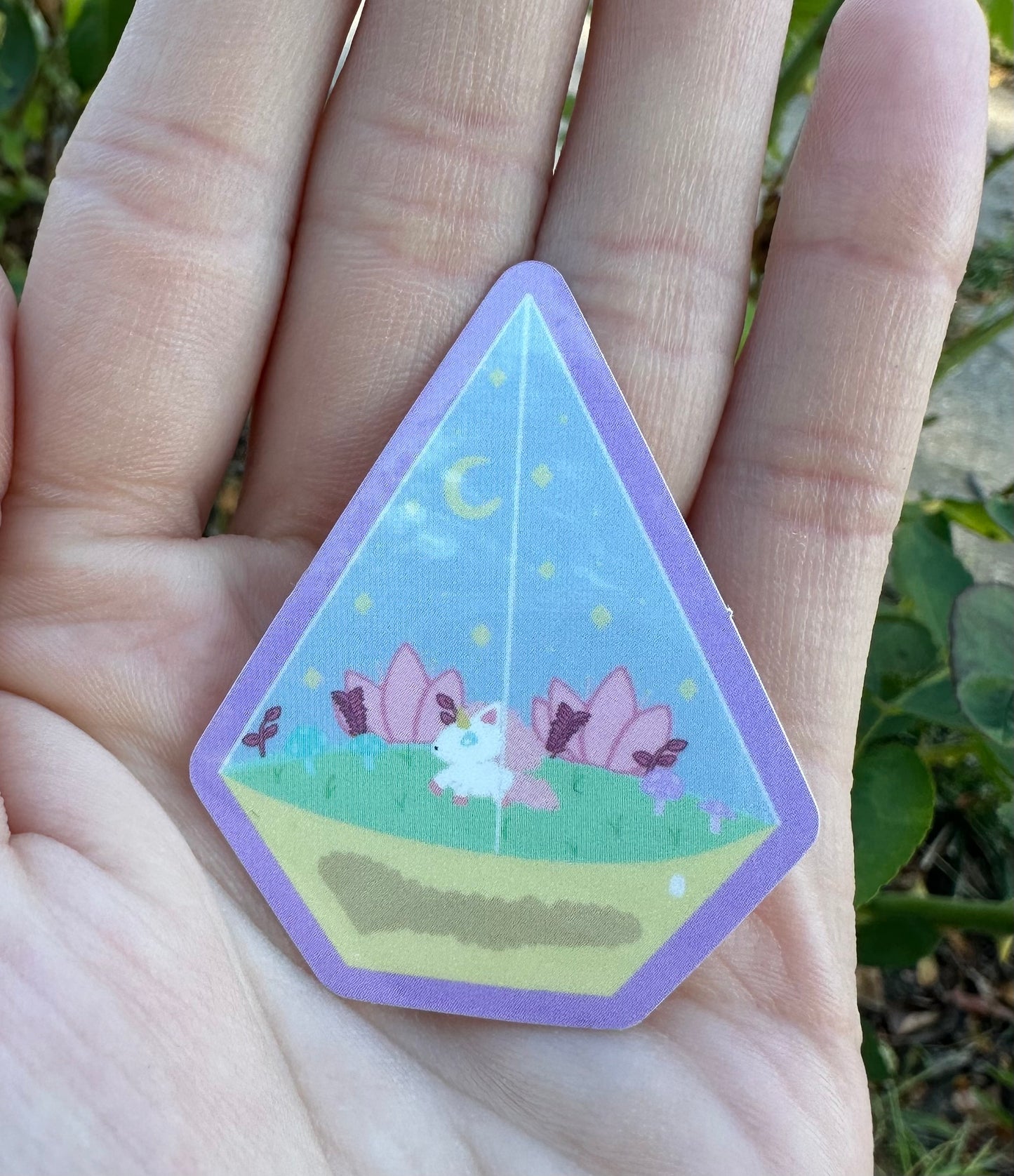Unicorn Terrarium Vinyl Sticker
