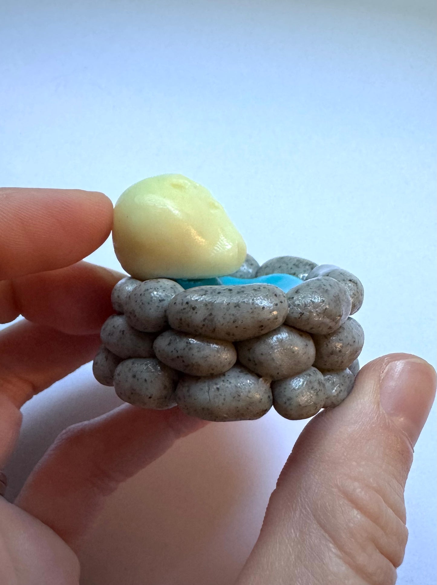 Clay Skull Head Fountain