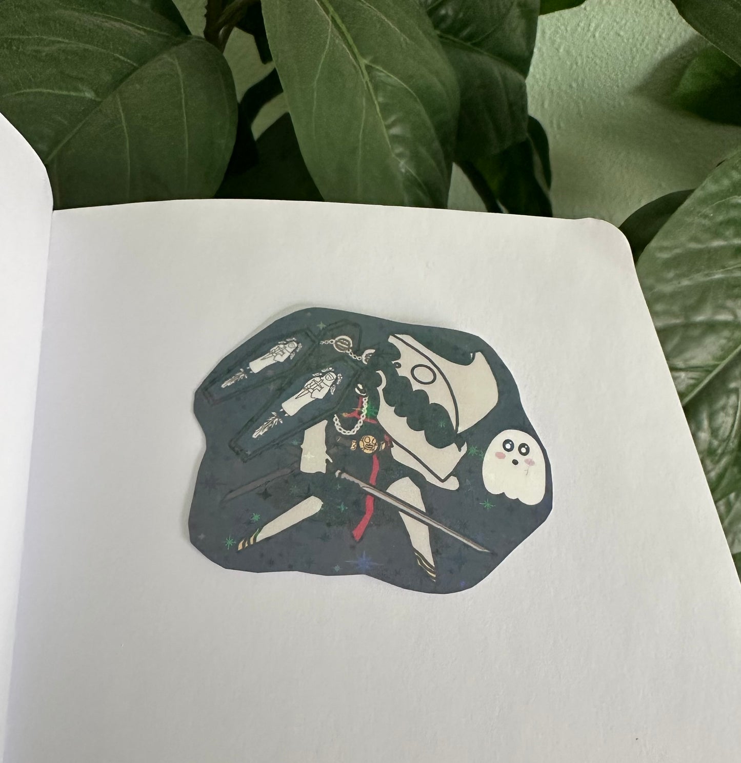 Scary Spirit and Ghost Vinyl Sticker