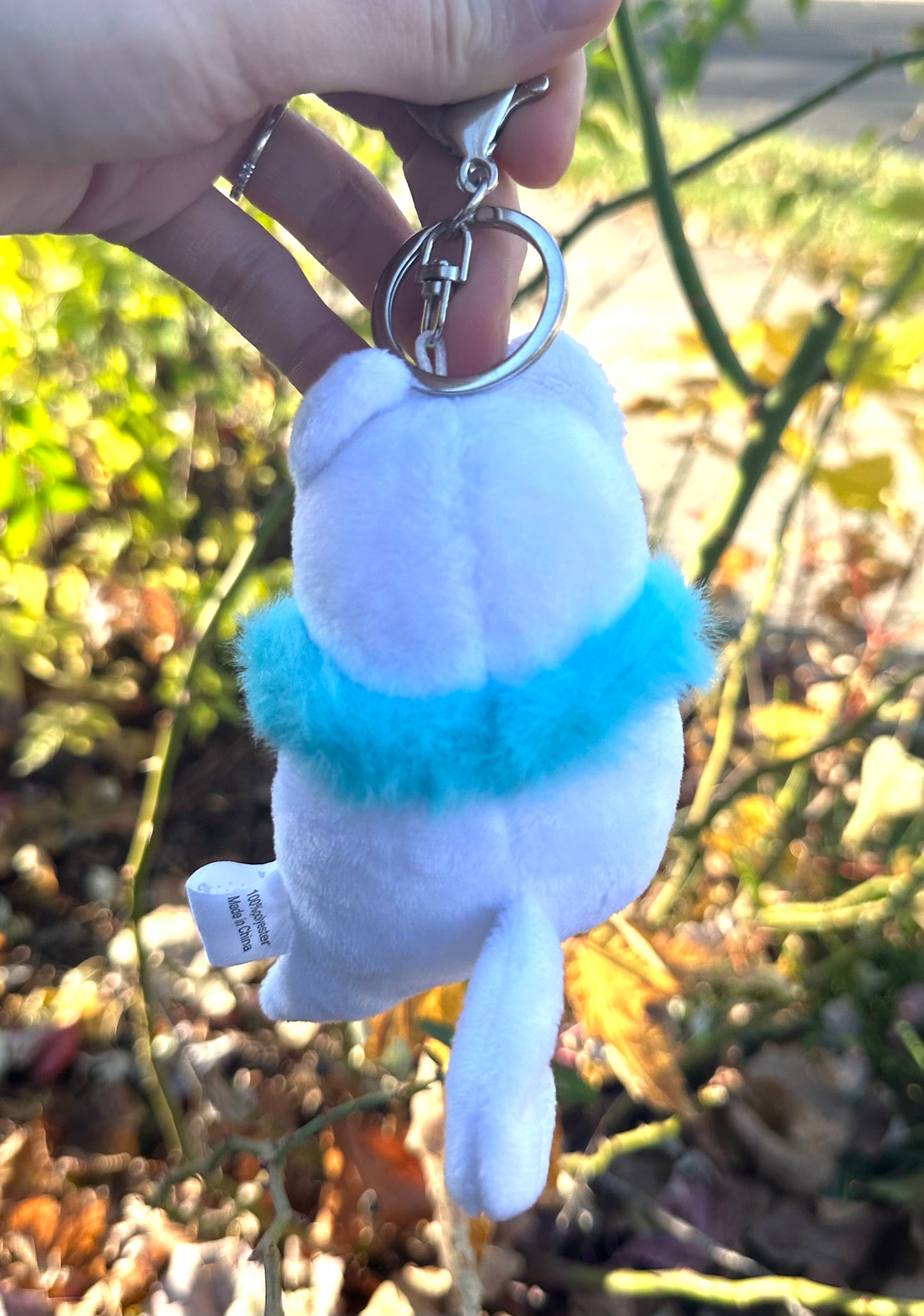 Midnight the Ghost Cat Plushie Keychain
