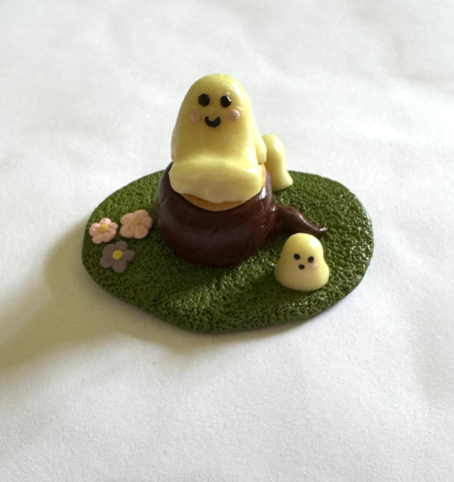 Clay Ghost Friends in a Forest