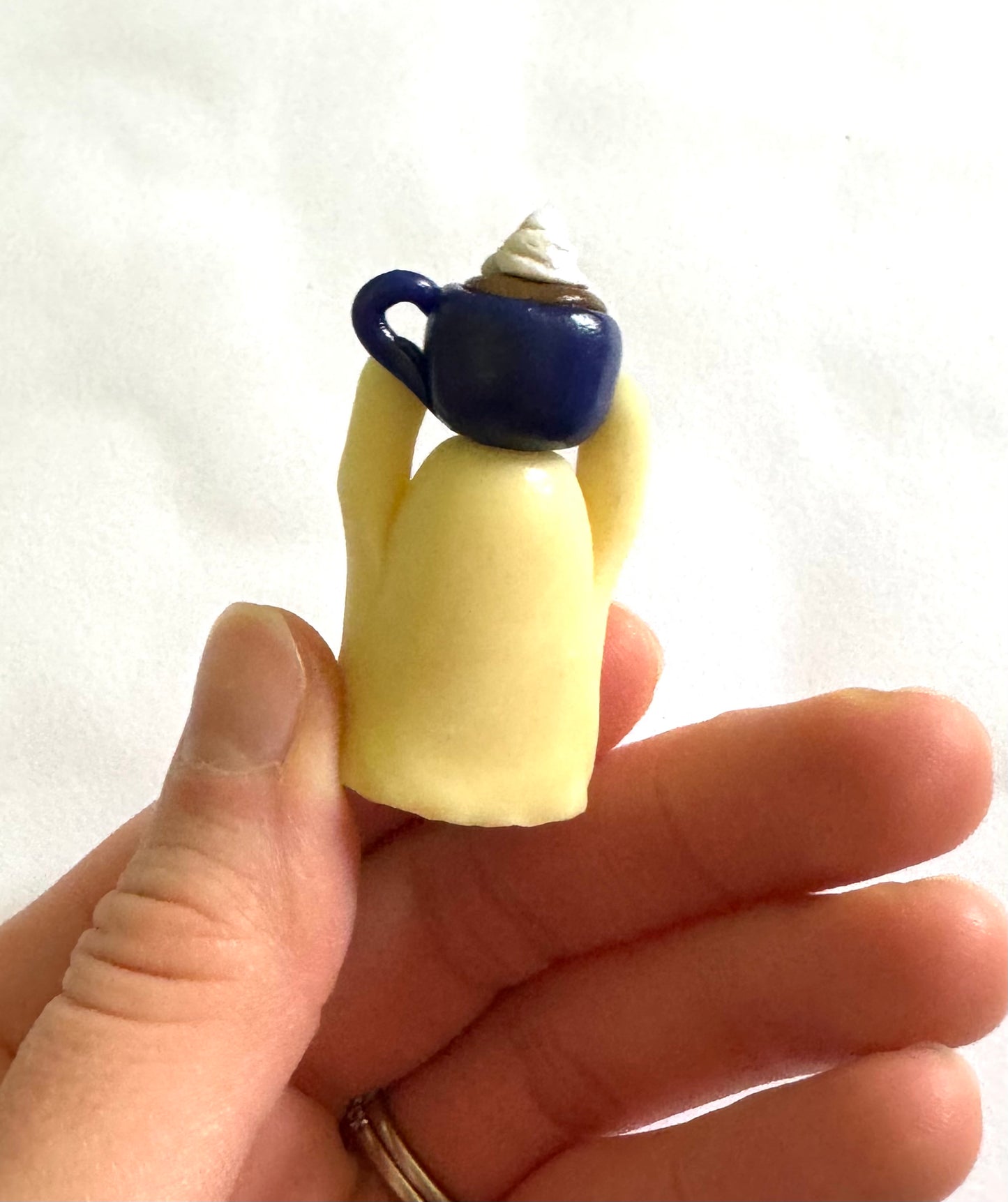 Mini Clay Coffee Ghost Friend