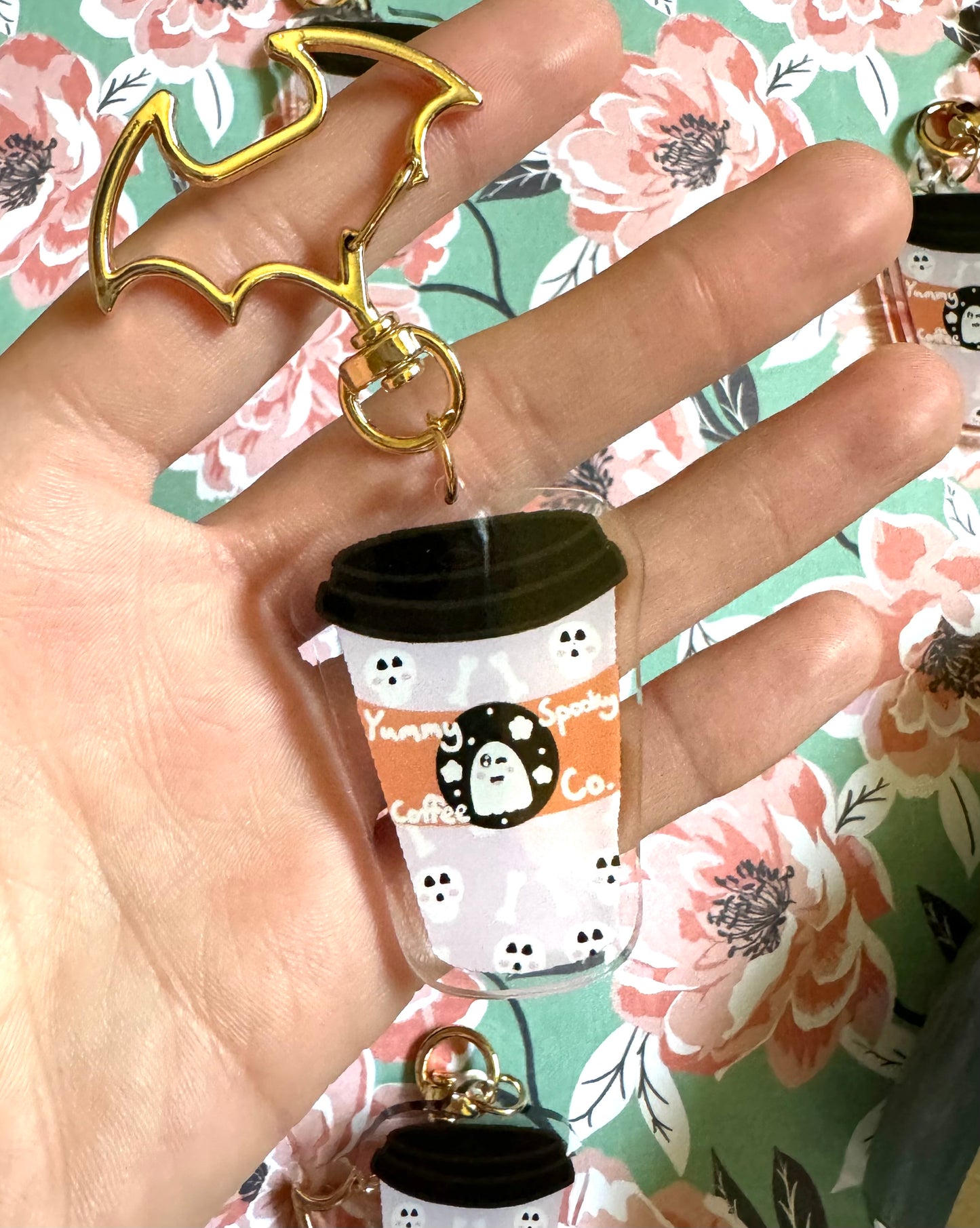 Yummy Spooky Coffee Co. Acrylic Keychain