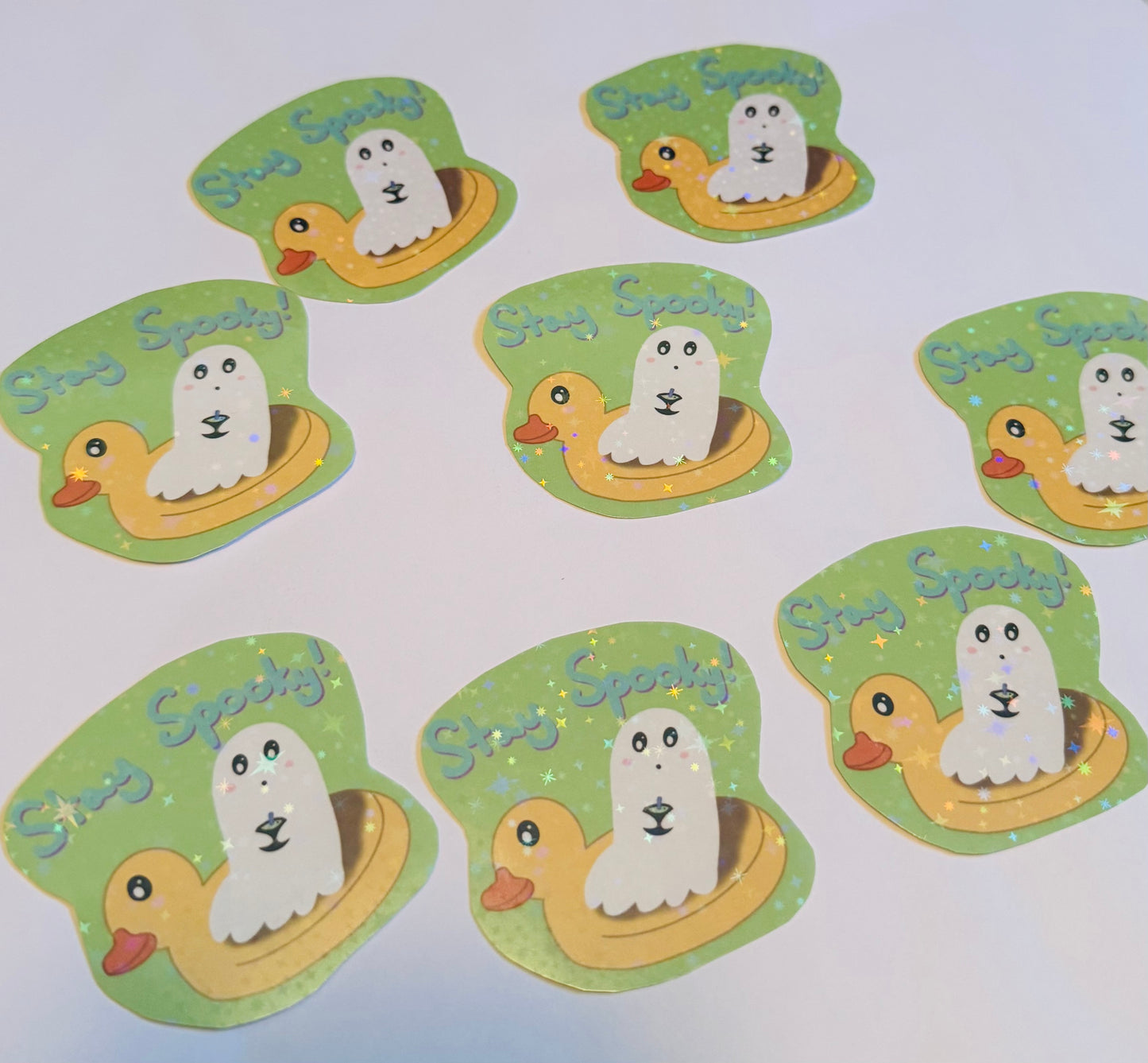 Stay Spooky Summerween Sparkly Holographic Vinyl Sticker