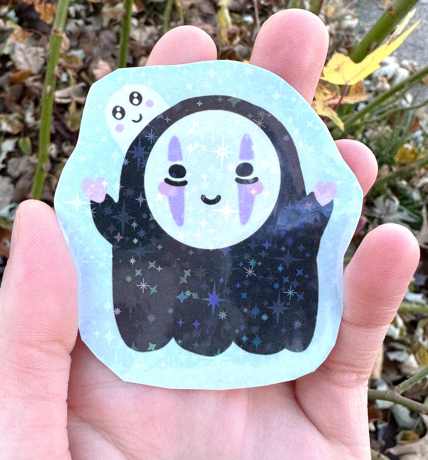 Shadow Friend and Ghost Vinyl Sticker