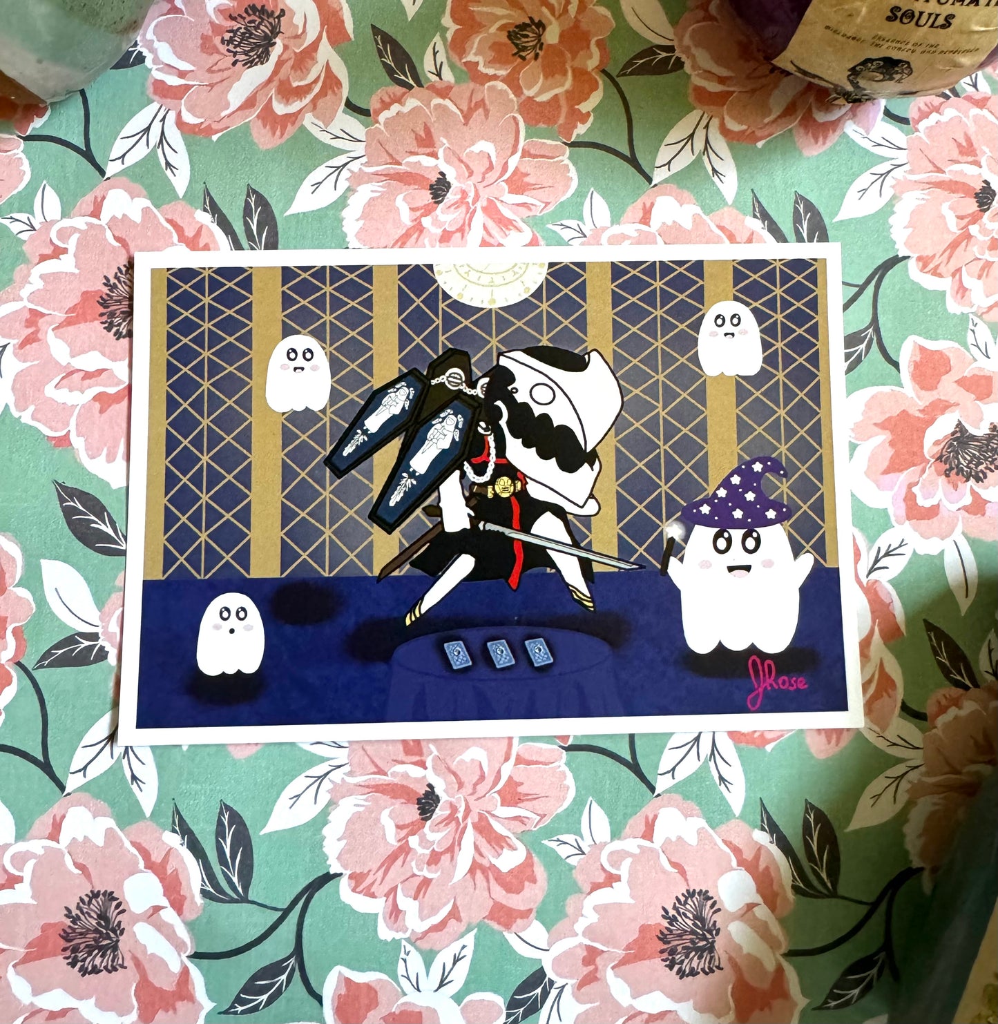 Spooky Fortune Tarot Art Print