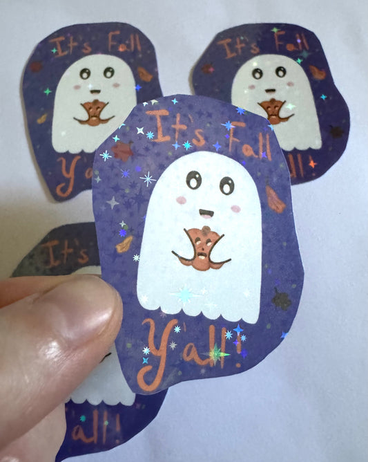 It’s Fall Y’all! Sparkly Vinyl Sticker