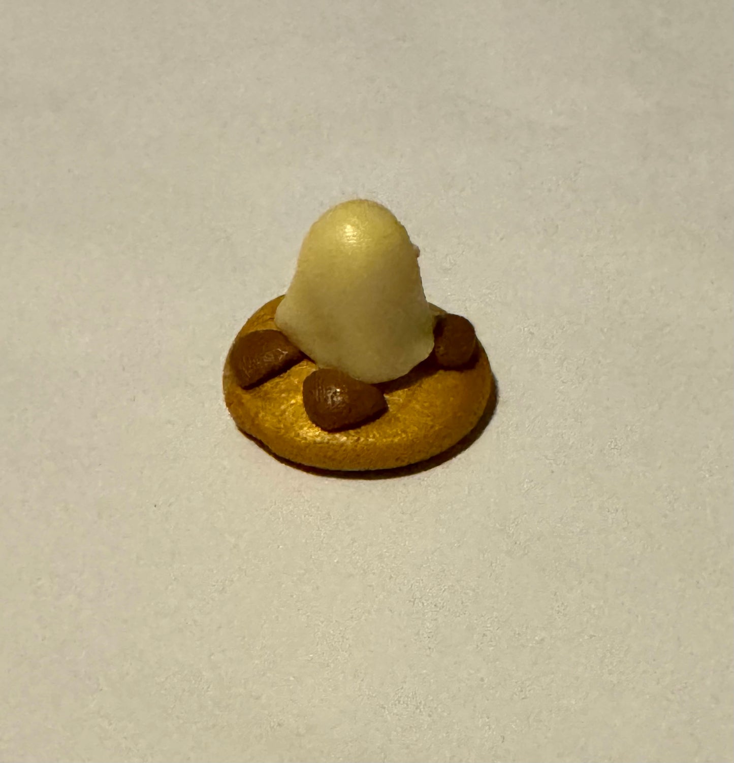 Mini Clay Chocolate Chip Cookie Ghost Friend