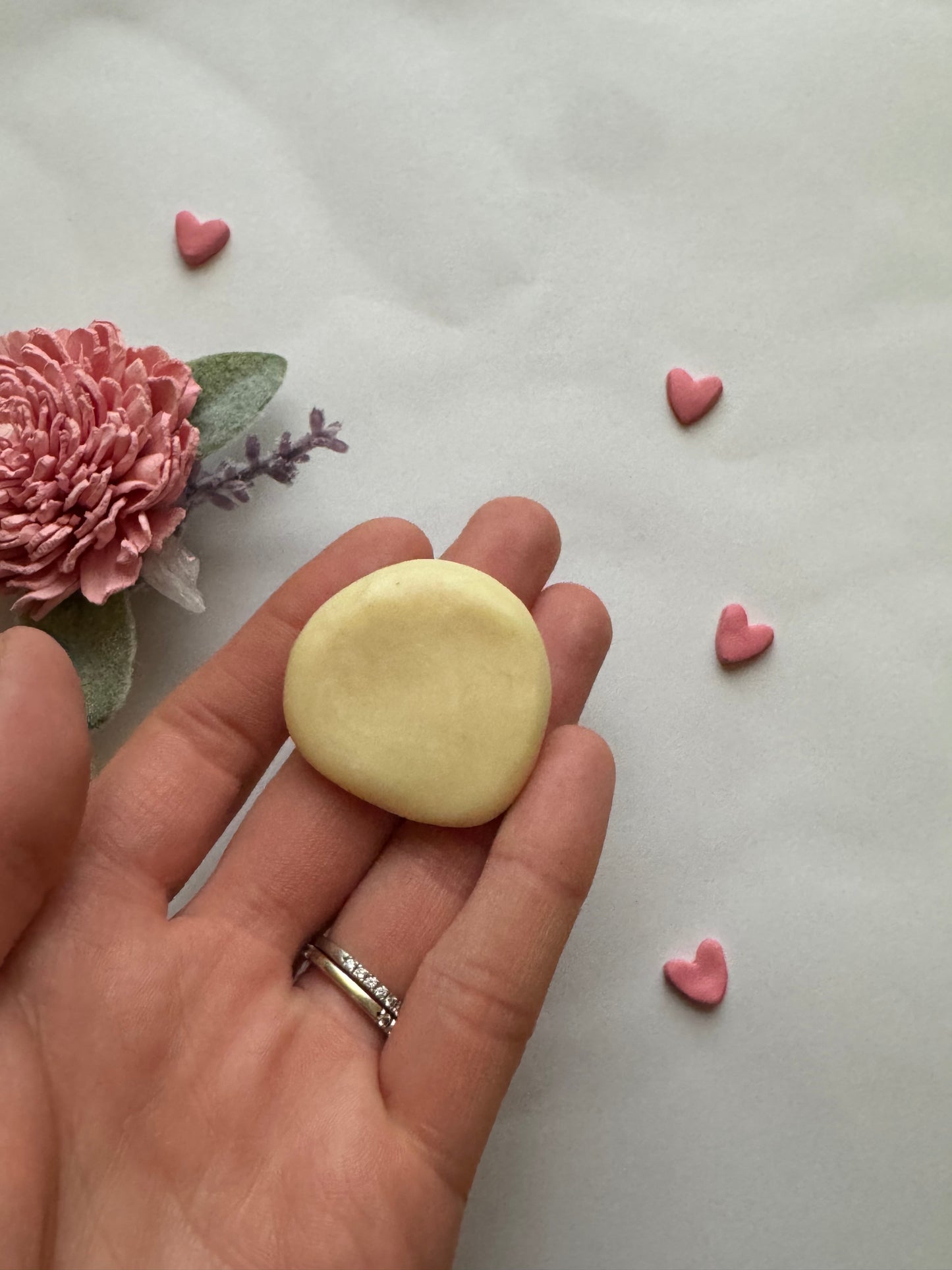 Ghost Hug Clay Worry Stone