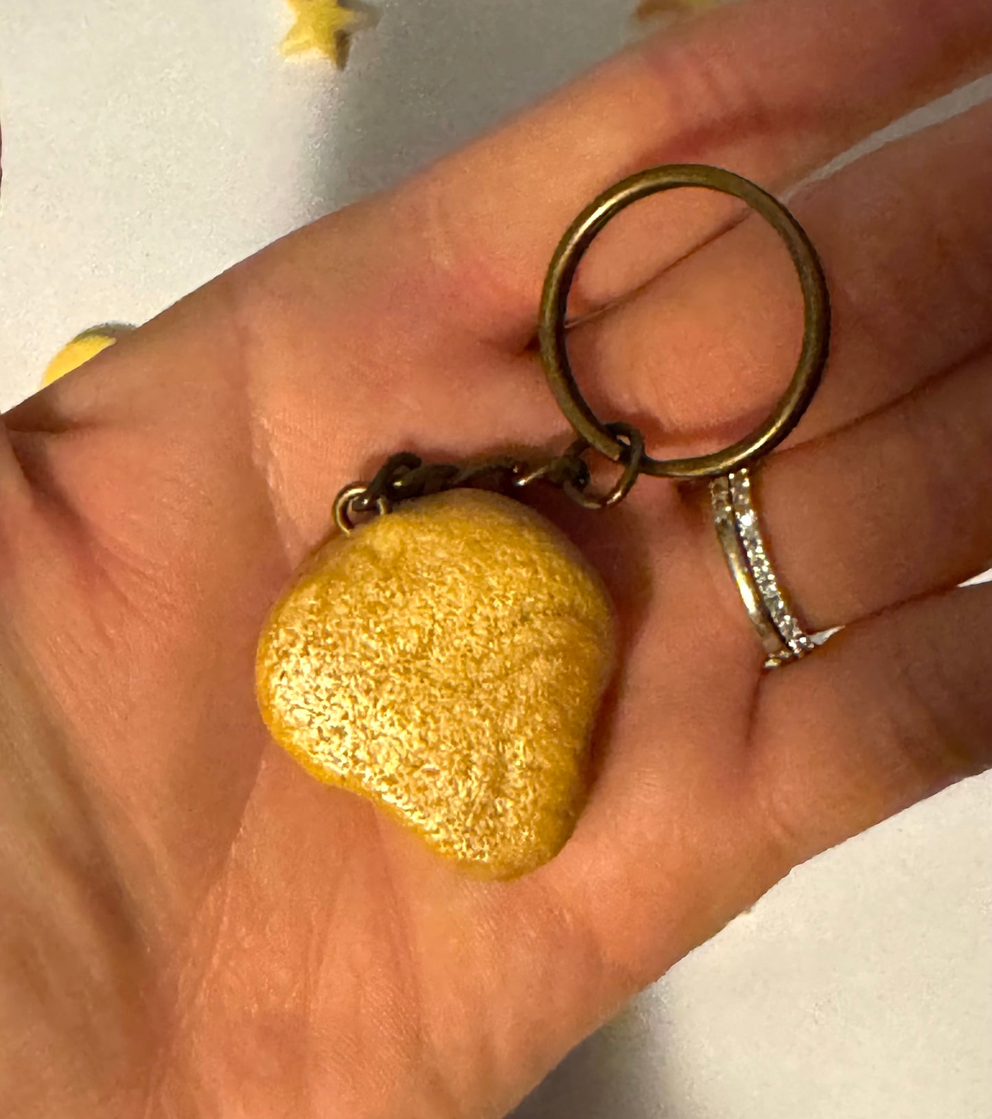 Skull Frosted Sugar Cookie Clay Keychain