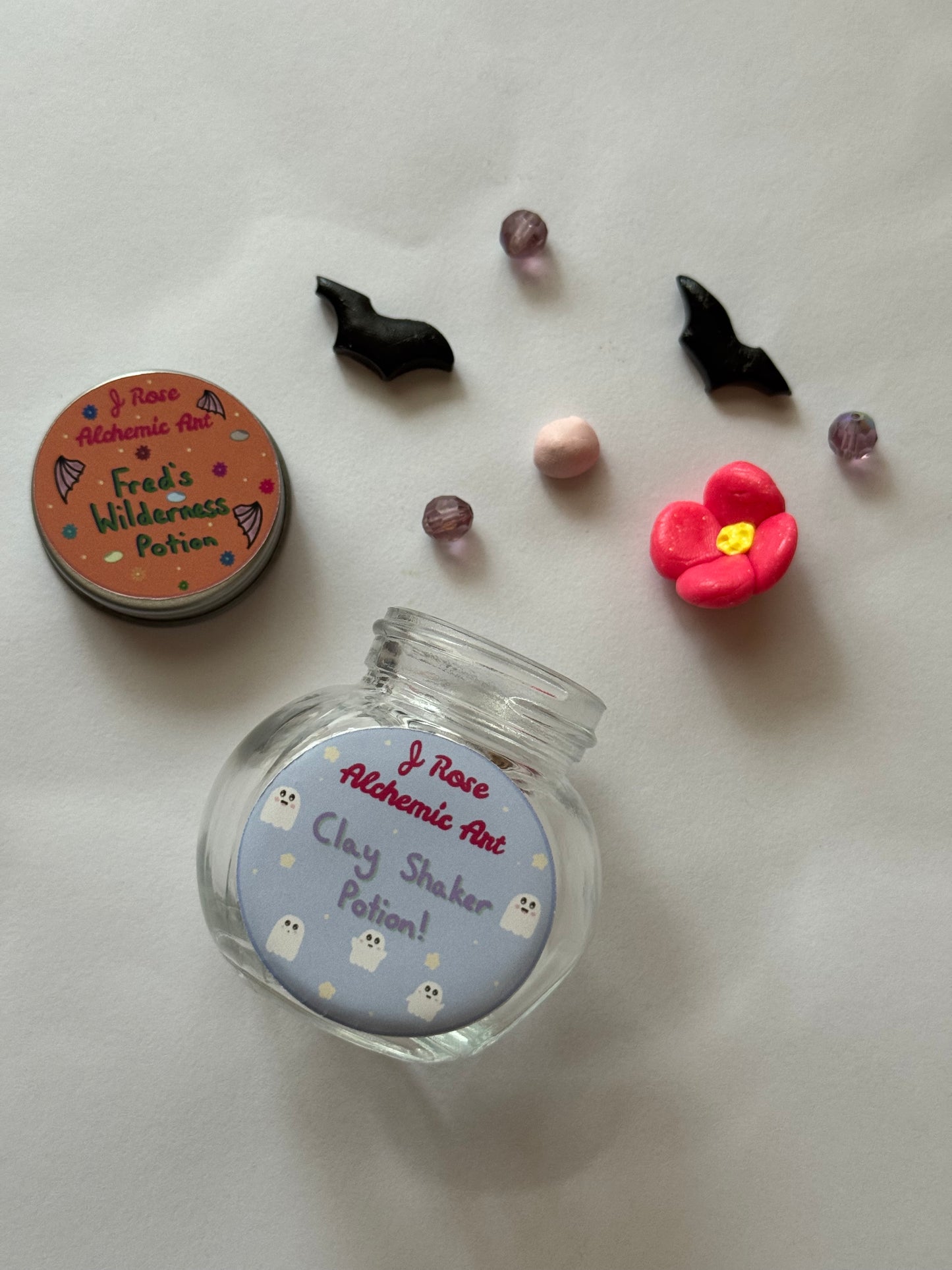 Clay Shaker Potion Bottles