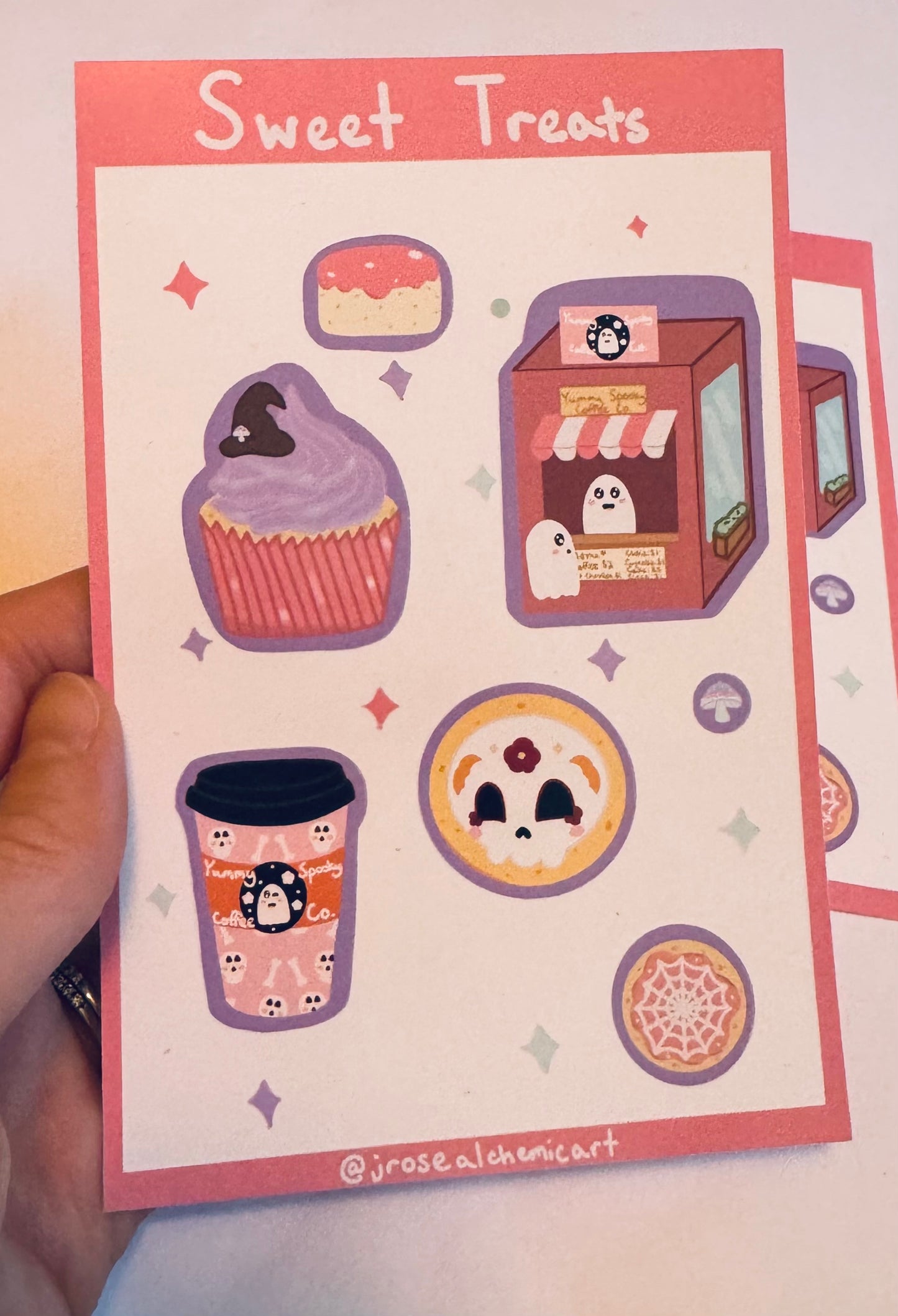 Sweet Treat Boo Glossy Sticker Sheet