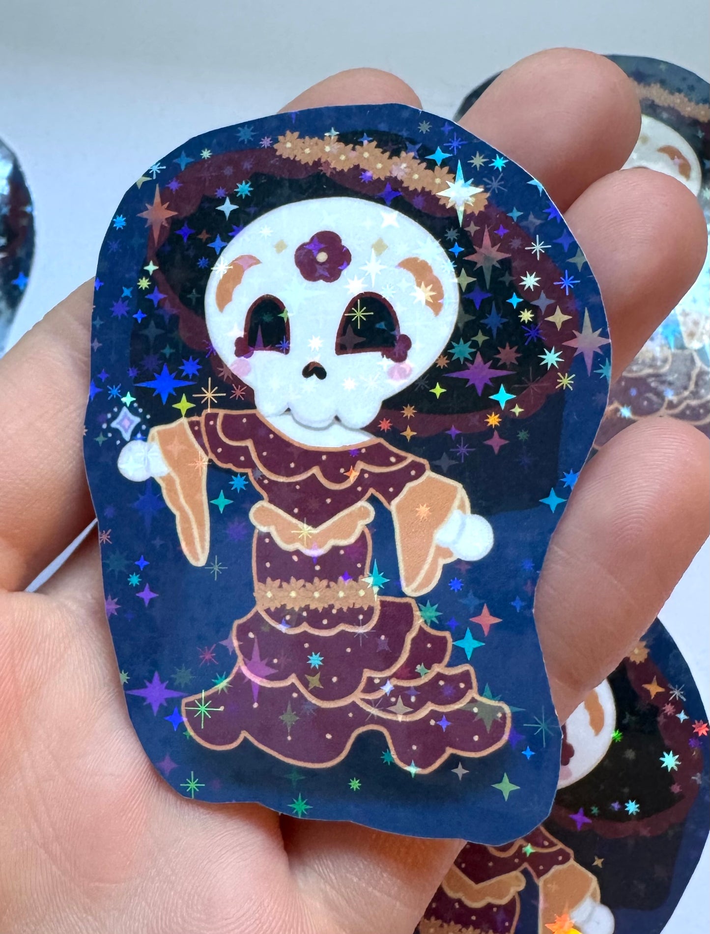 Marisol the Bone Witch Sparkly Vinyl Sticker