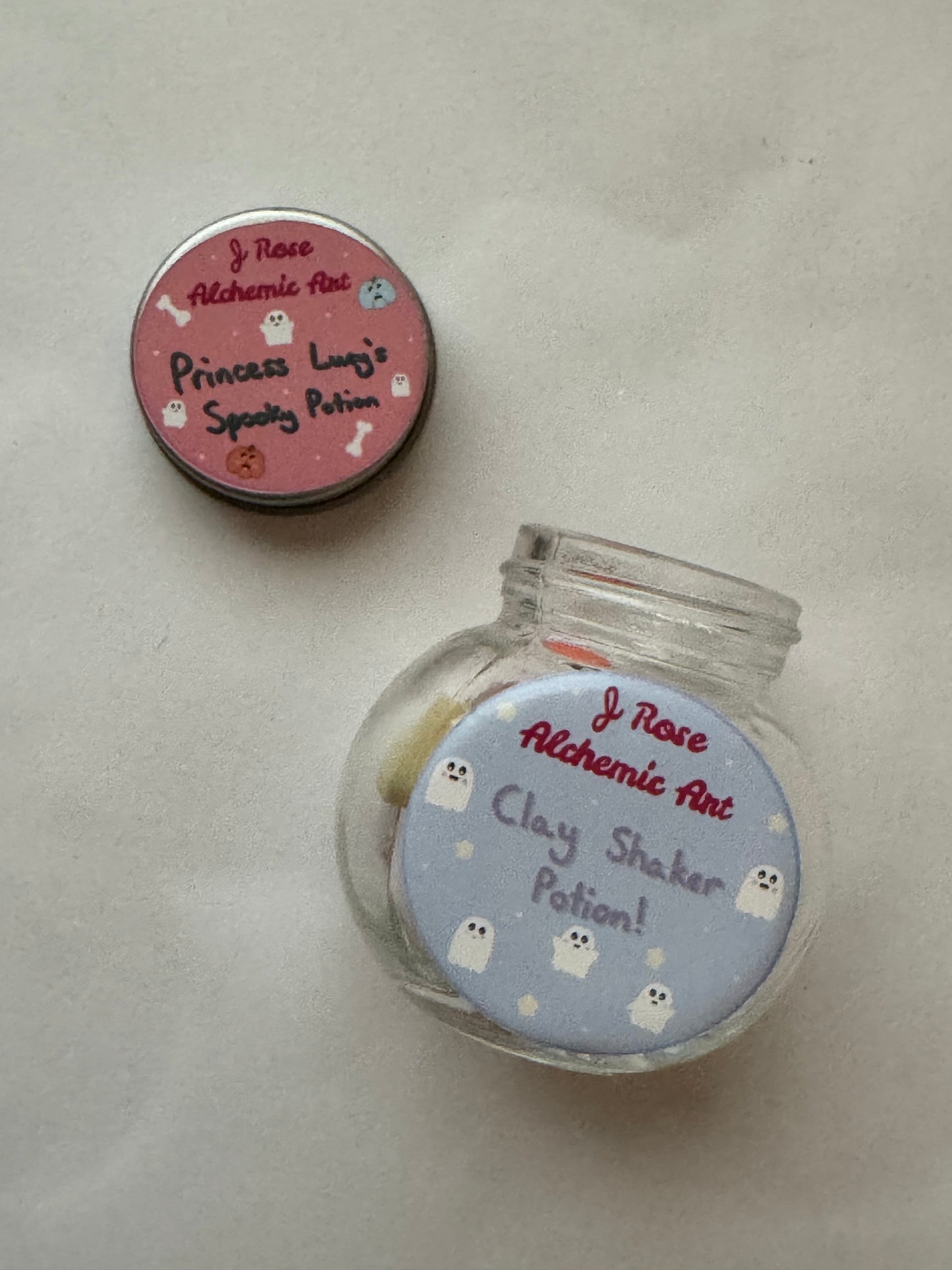 Clay Shaker Potion Bottles