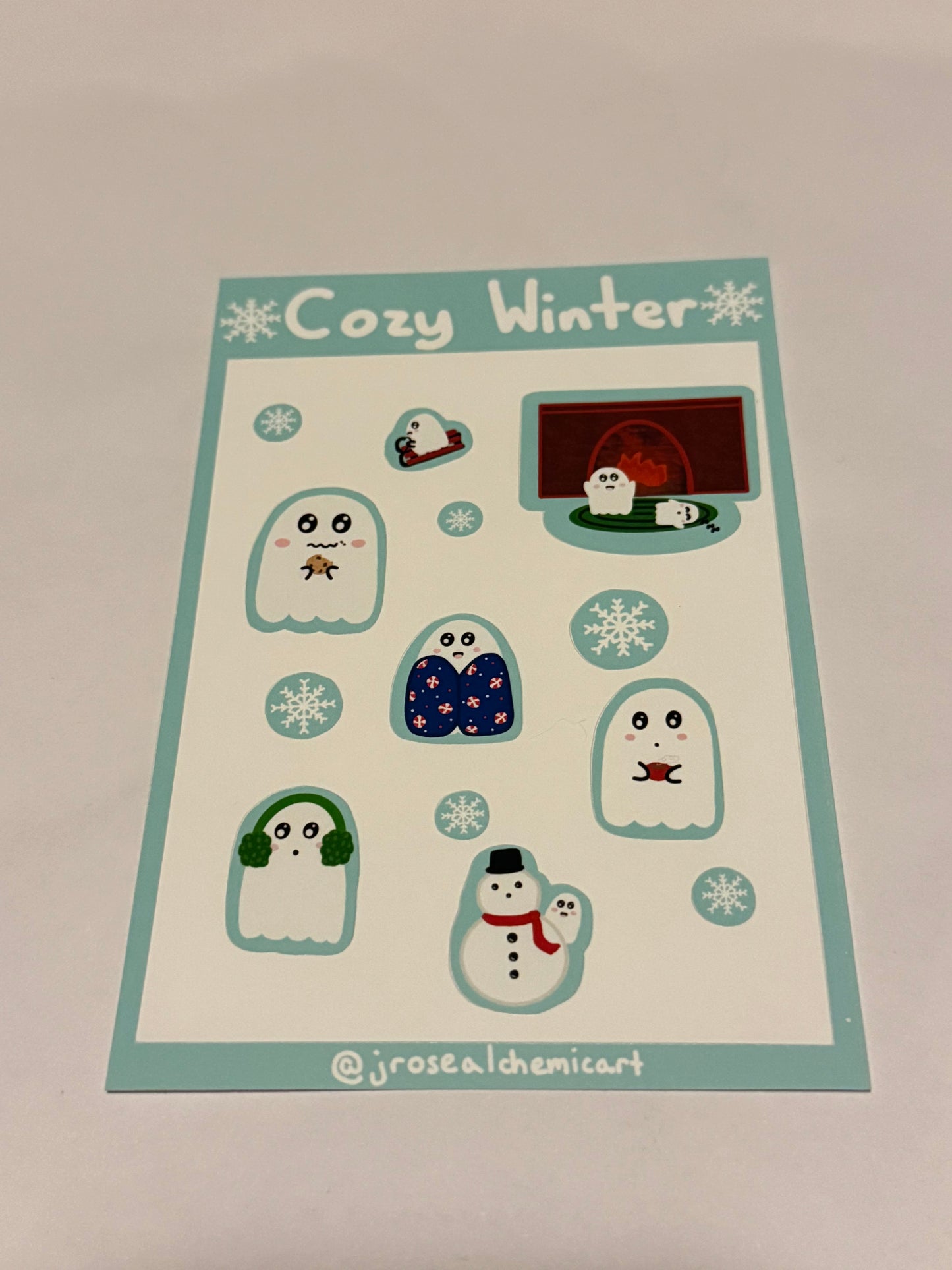 Cozy Winter Glossy Sticker Sheet