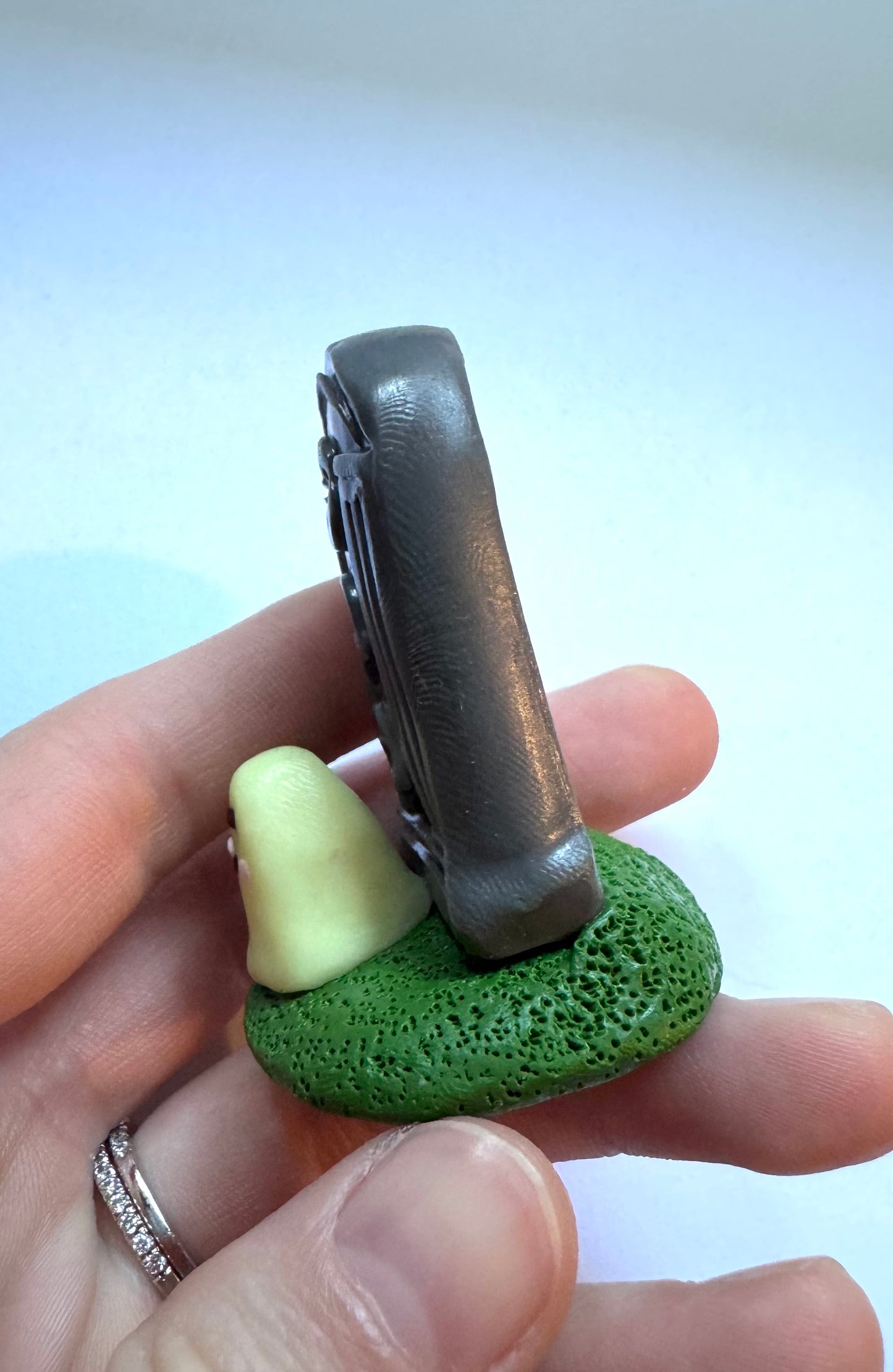 Clay Grave Ghost Desk Friend with Glow in the Dark Ghost!