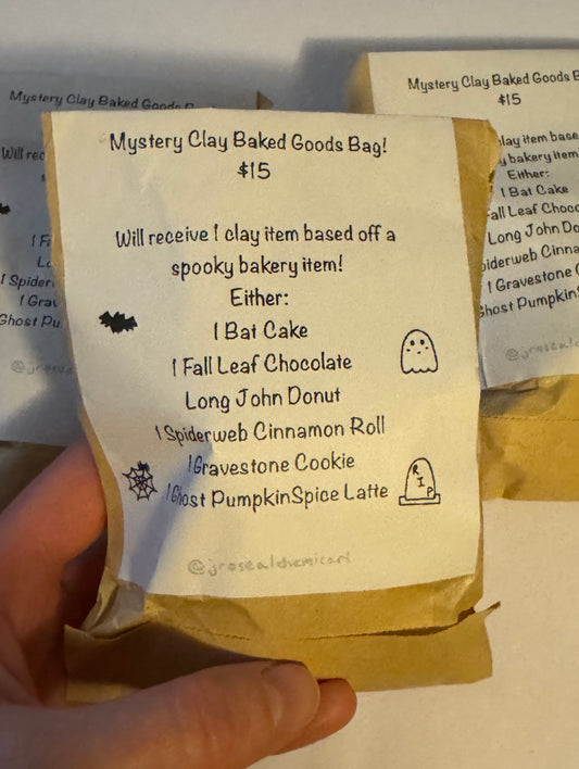 Spooky Baked Goods Clay Mystery Bags