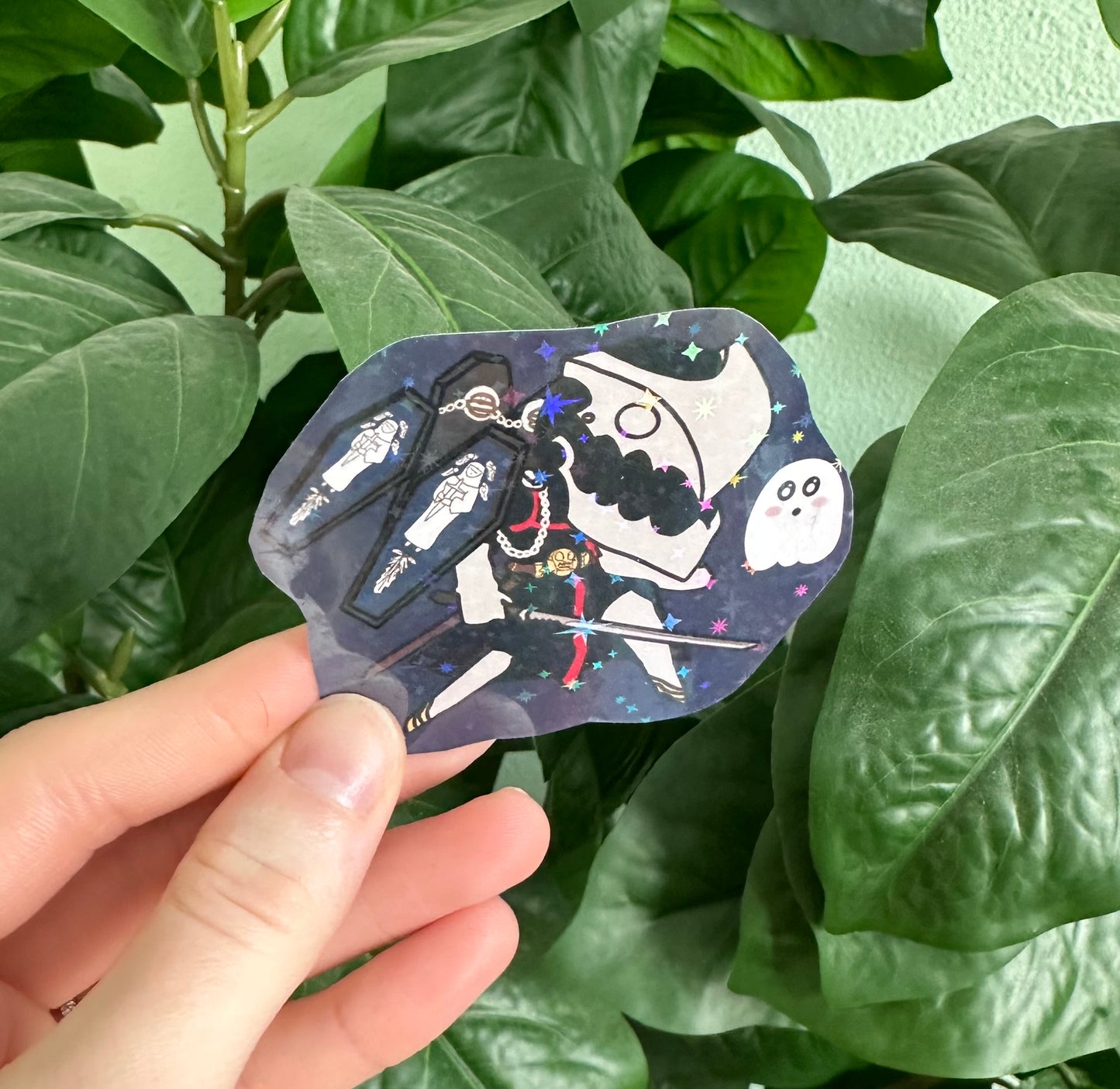 Scary Spirit and Ghost Vinyl Sticker