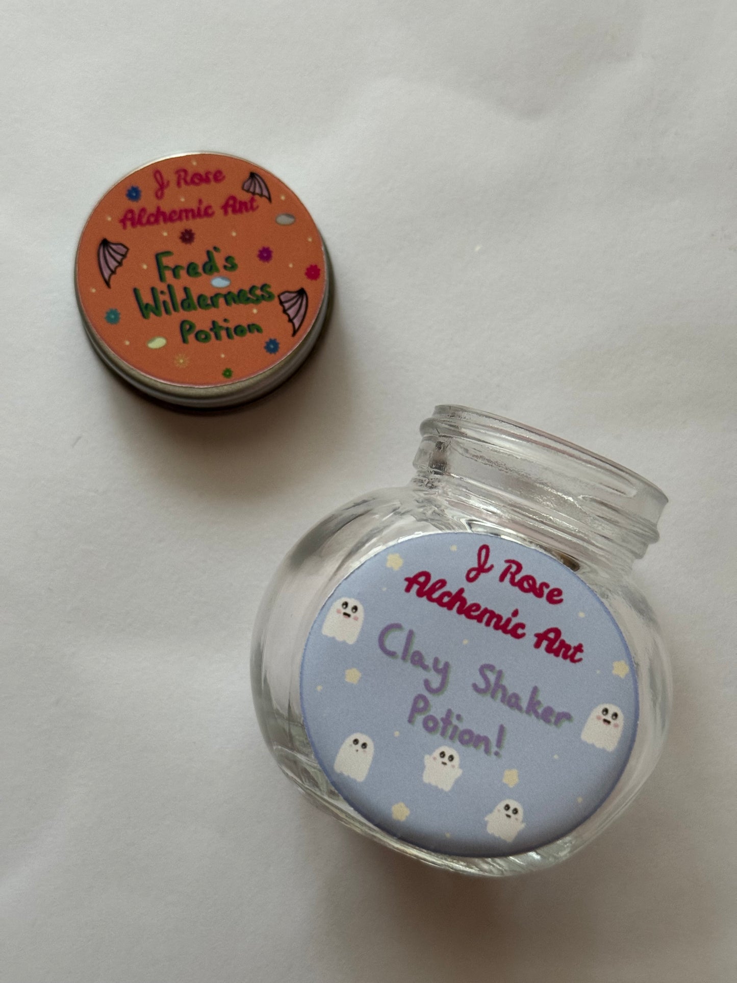 Clay Shaker Potion Bottles