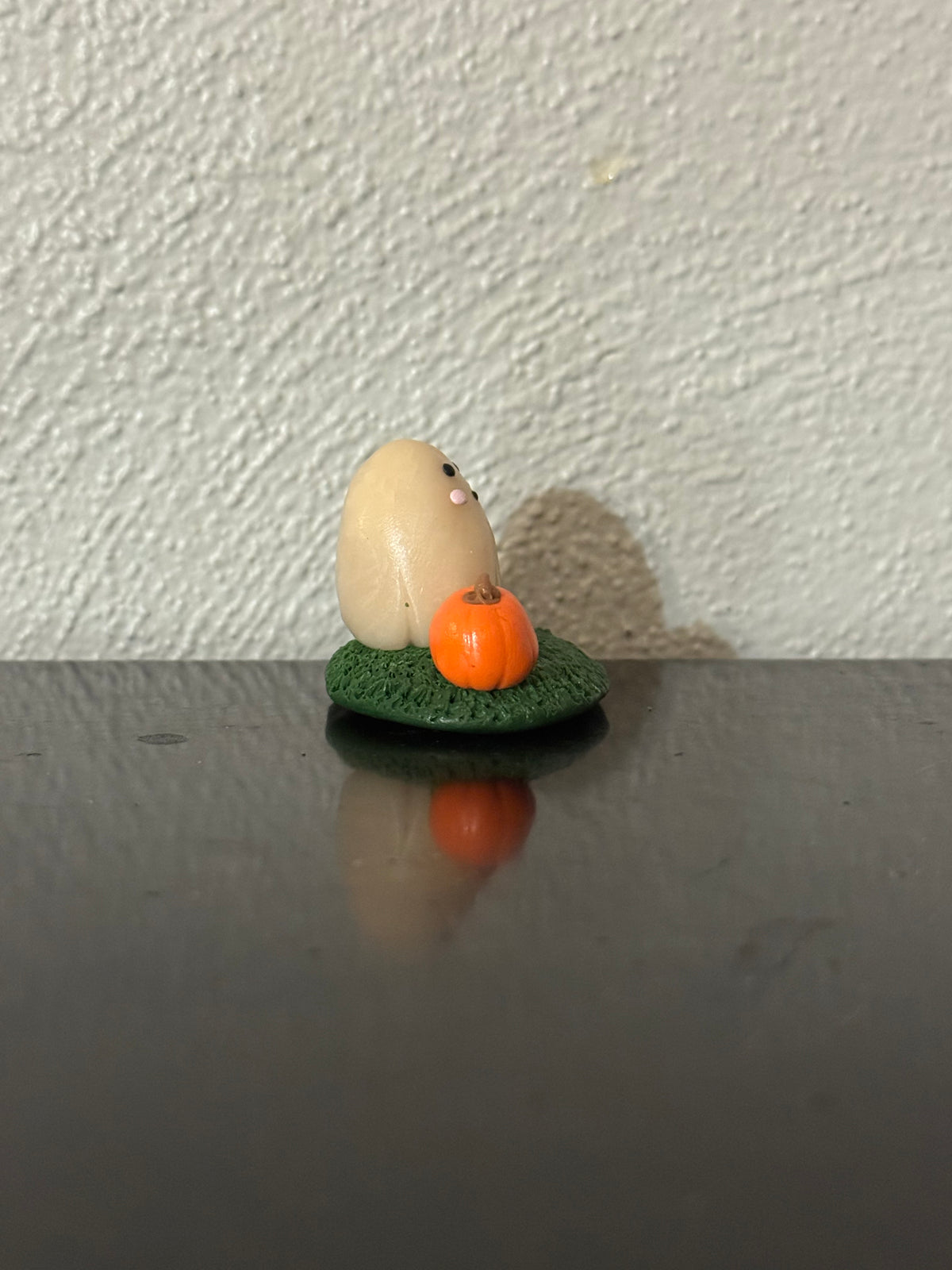 Clay Pumpkin Patch Ghost Pal