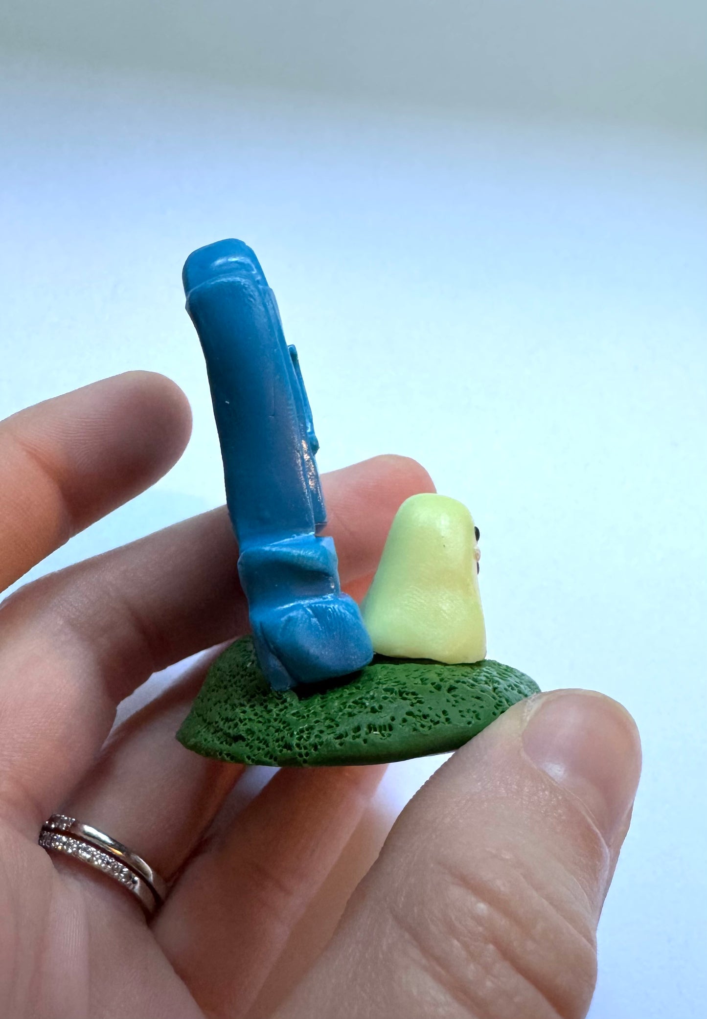 Clay Grave Ghost Desk Friend with Glow in the Dark Ghost!