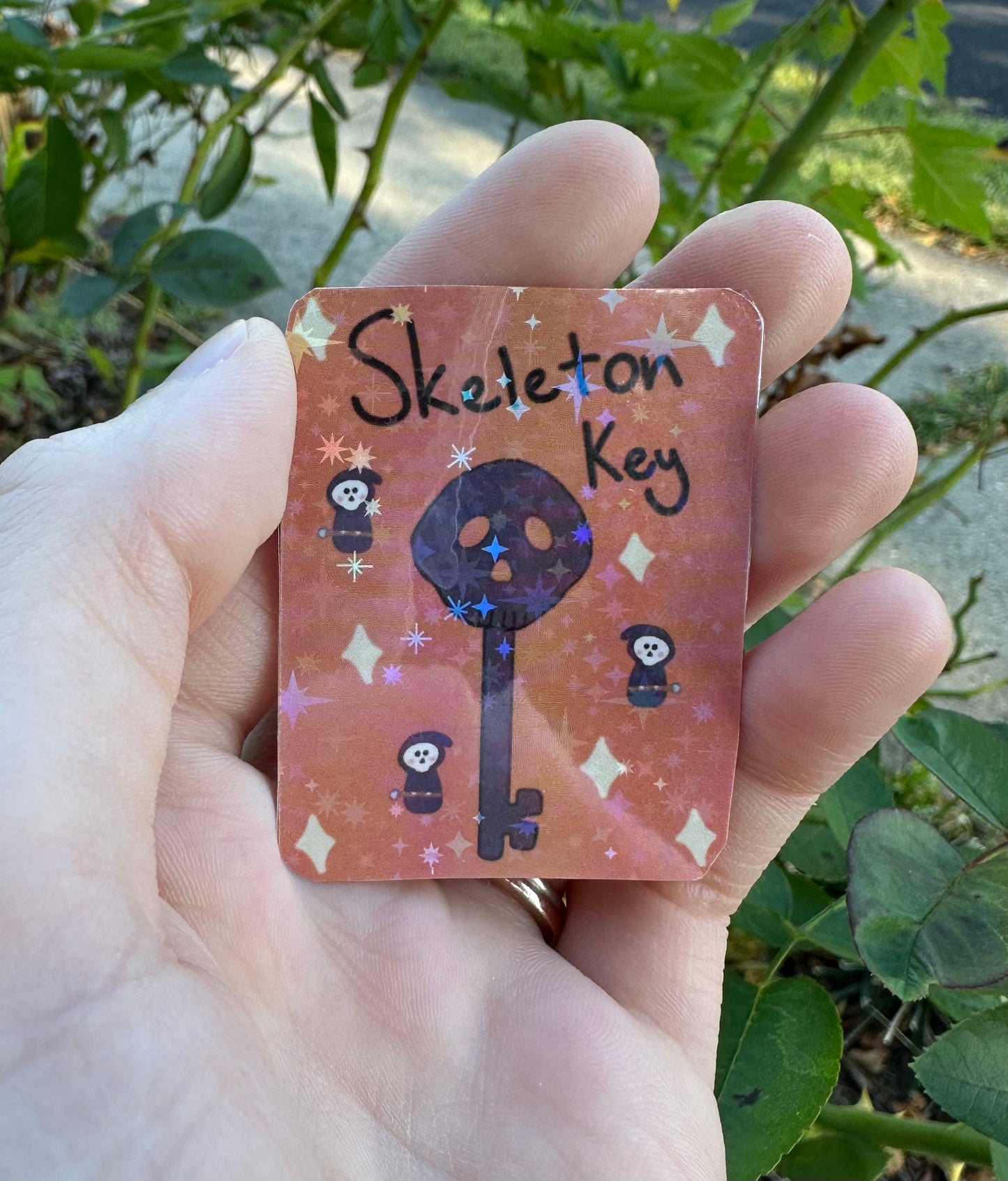 Skeleton Key Vinyl Sticker