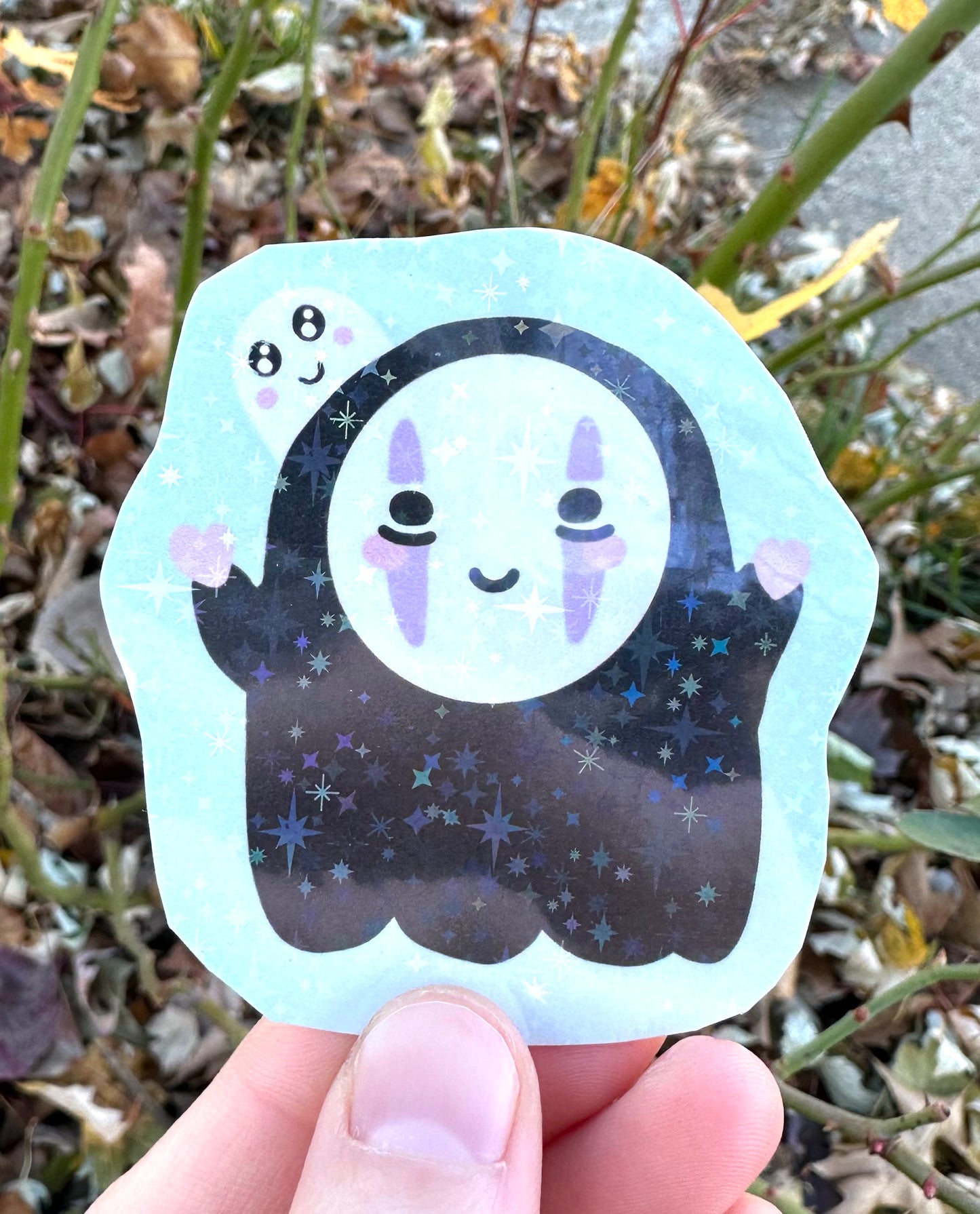 Shadow Friend and Ghost Vinyl Sticker