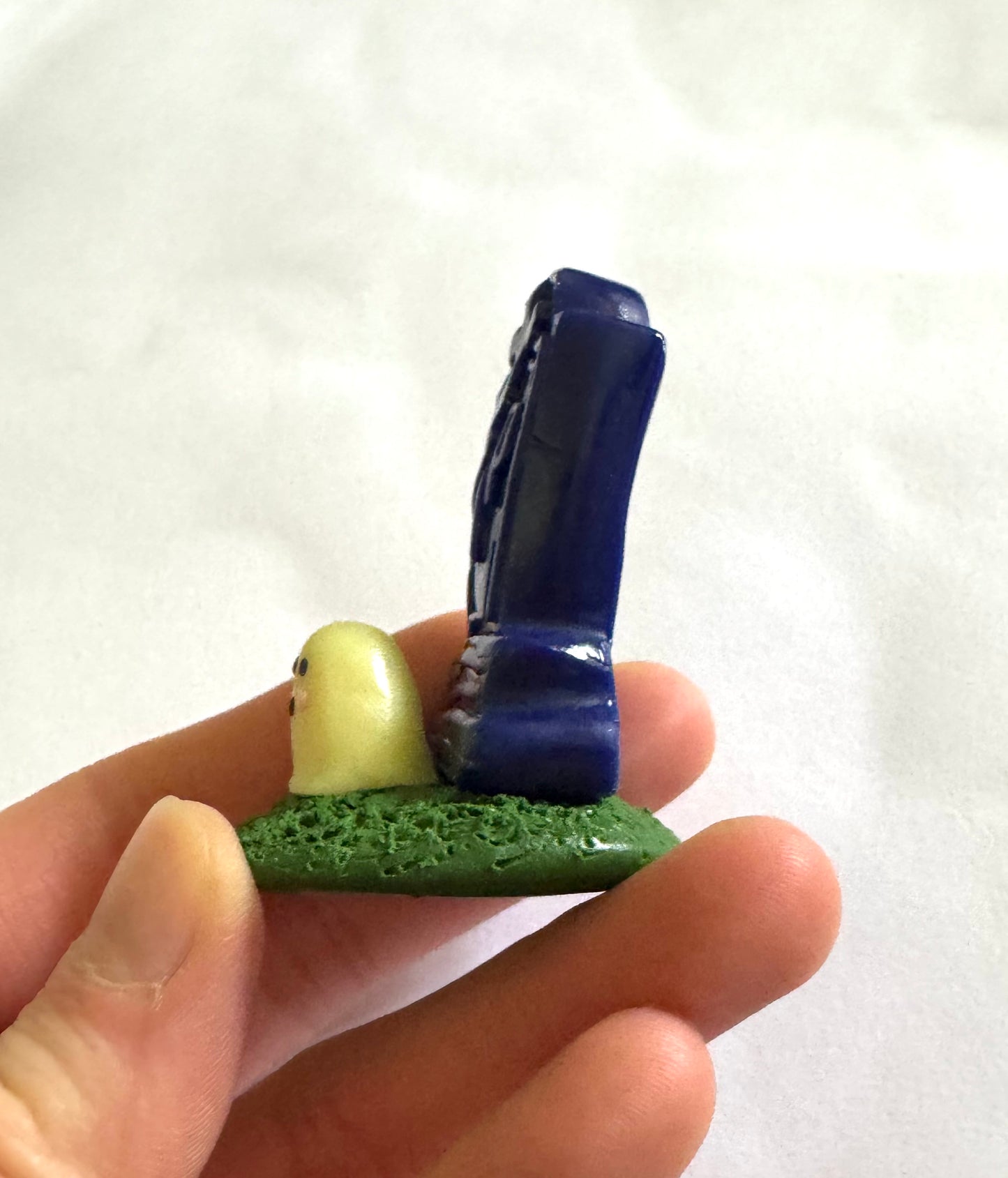 Clay Grave Ghost Desk Friend with Glow in the Dark Ghost!