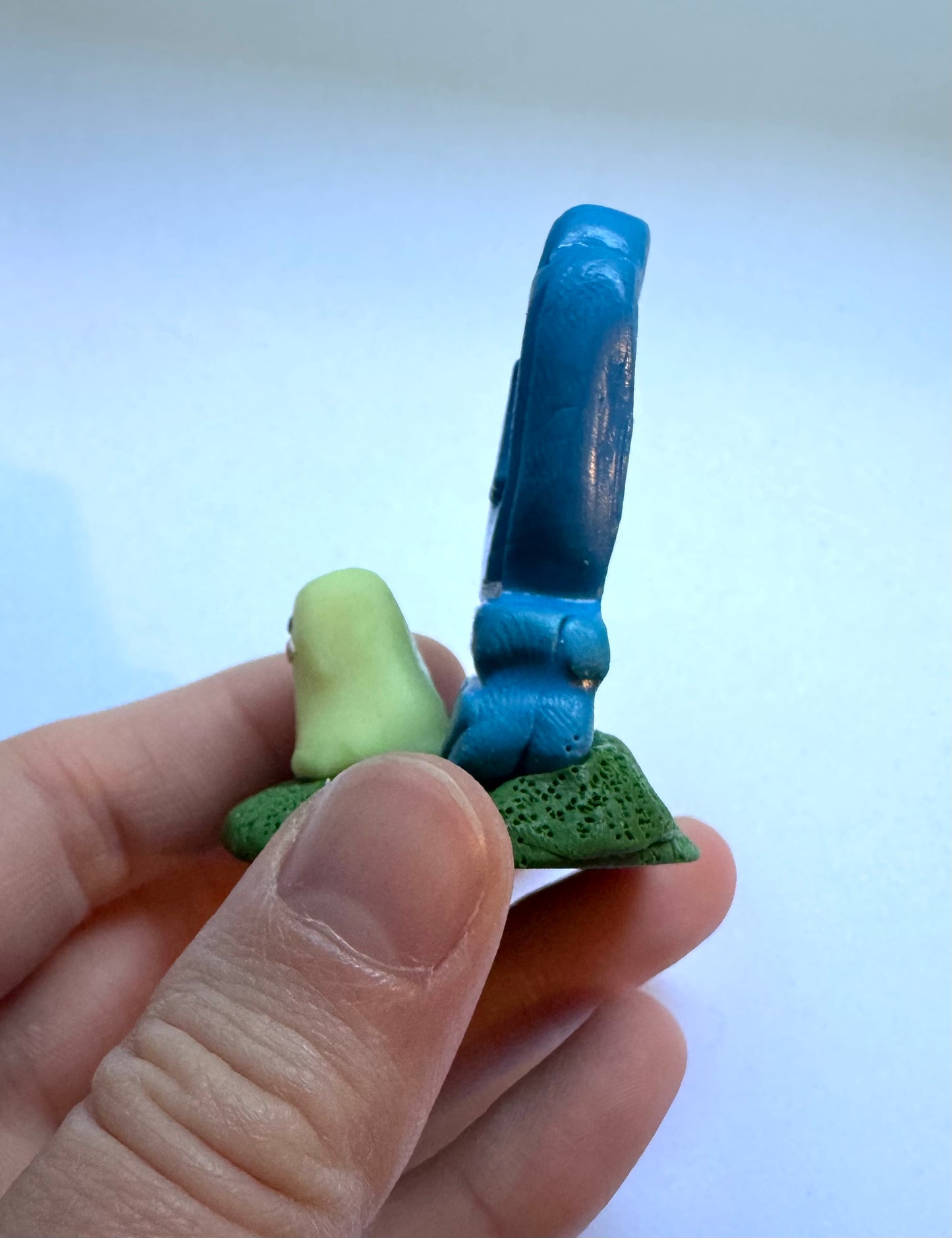 Clay Grave Ghost Desk Friend with Glow in the Dark Ghost!