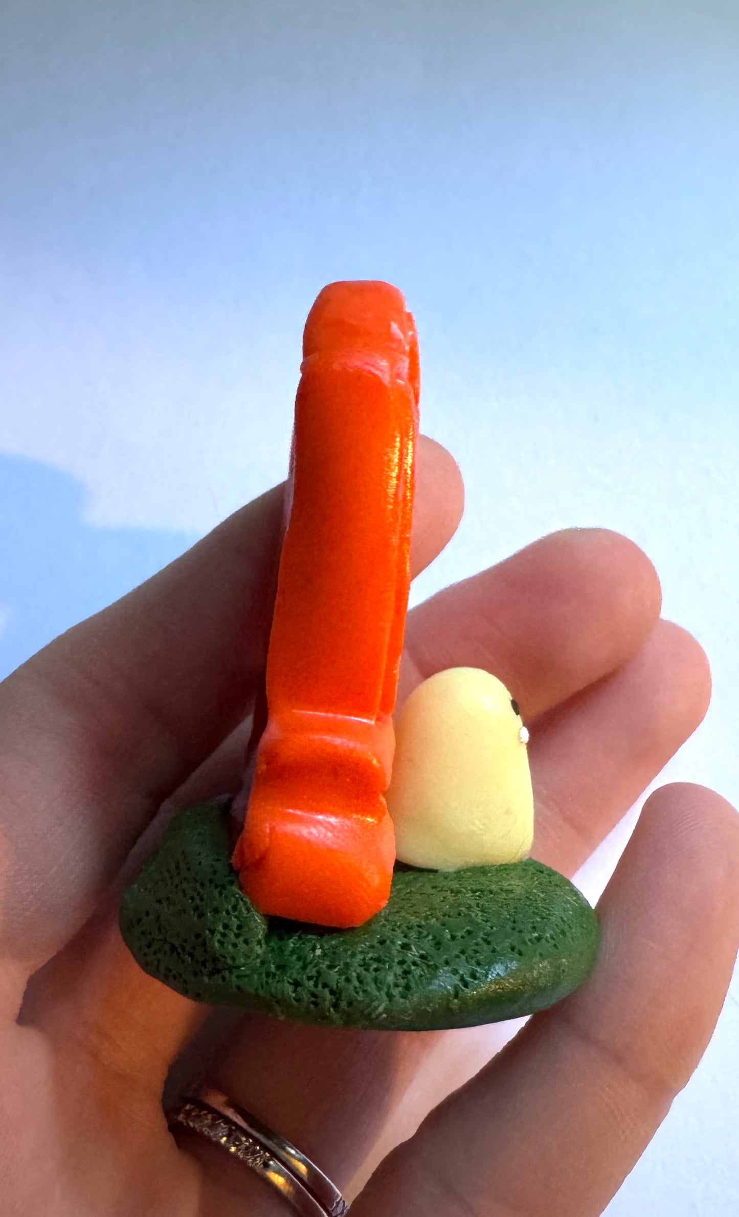 Clay Grave Ghost Desk Friend with Glow in the Dark Ghost!