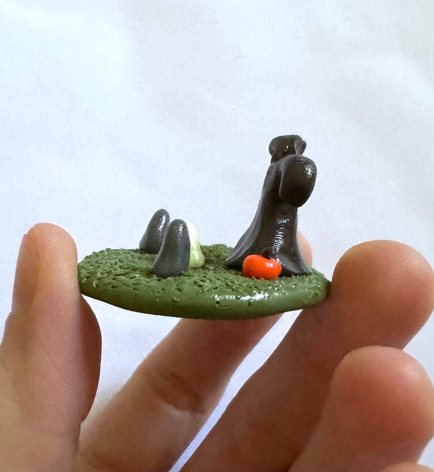 Polymer Clay Spooky Graveyard Scene