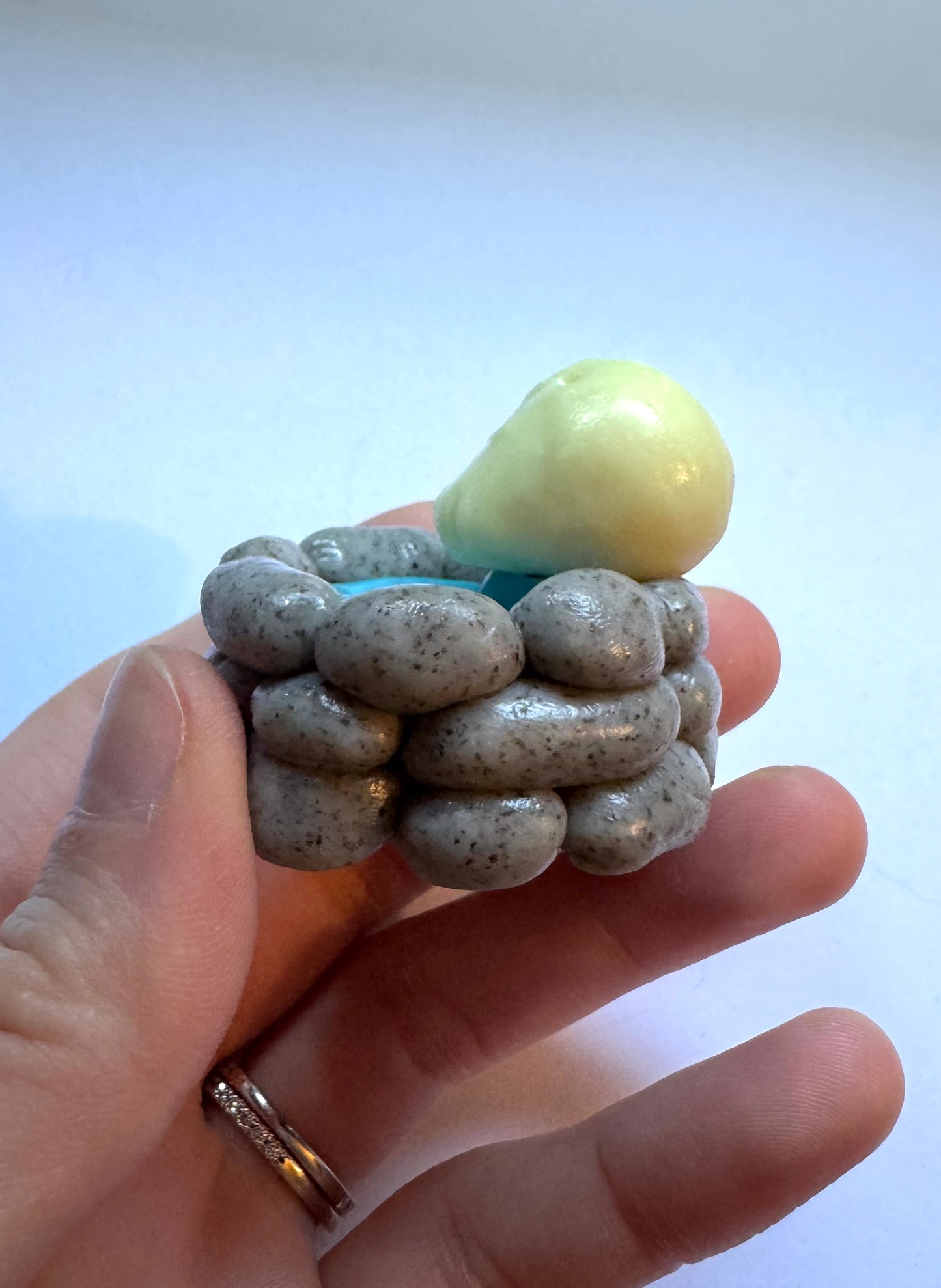 Clay Skull Head Fountain