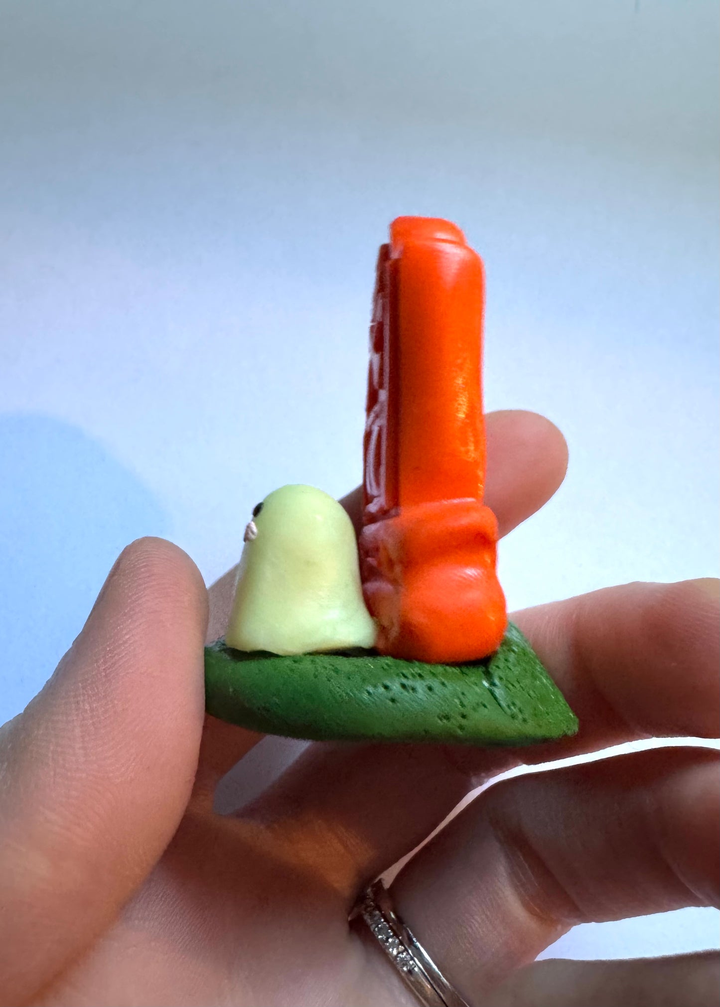 Clay Grave Ghost Desk Friend with Glow in the Dark Ghost!