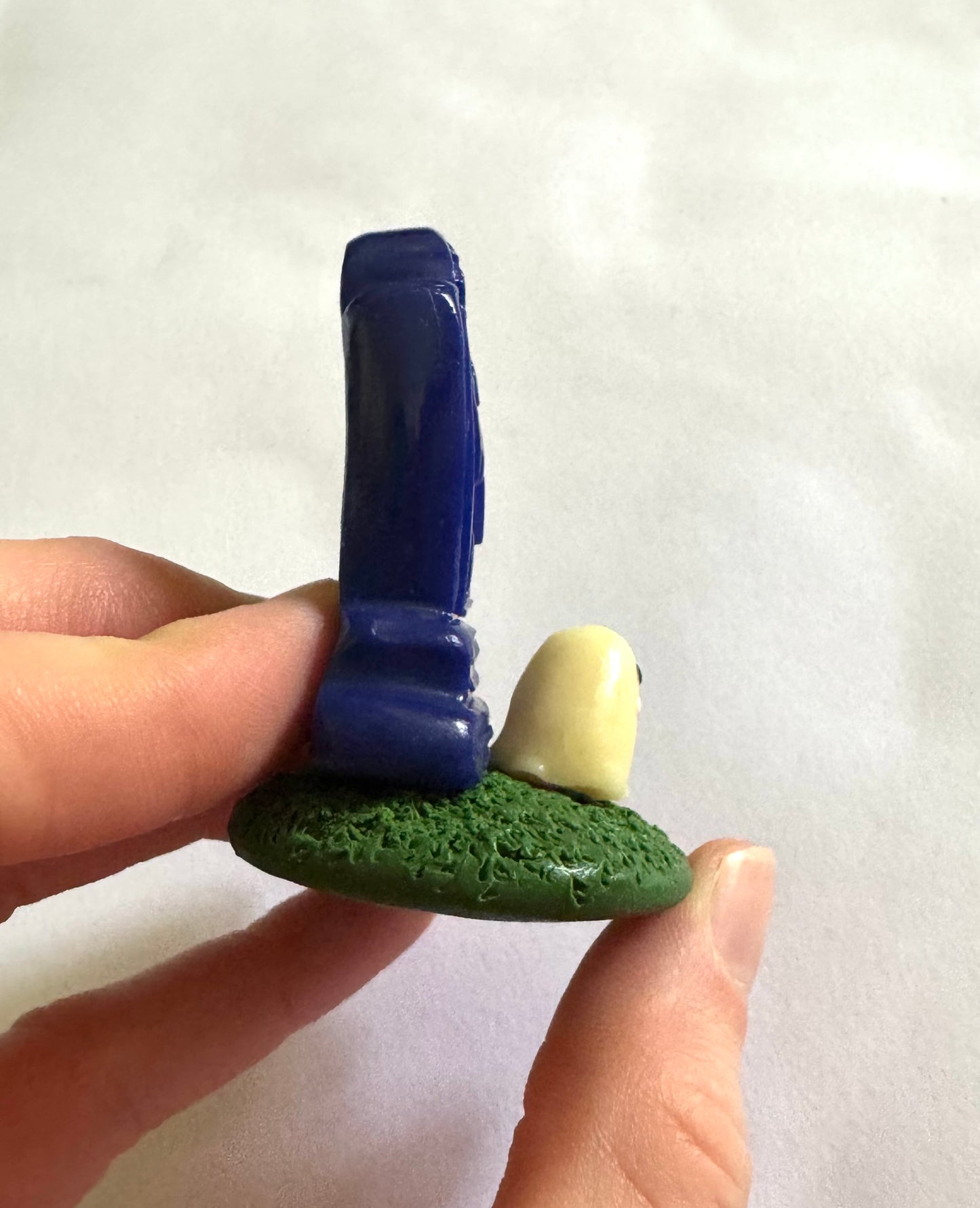 Clay Grave Ghost Desk Friend with Glow in the Dark Ghost!