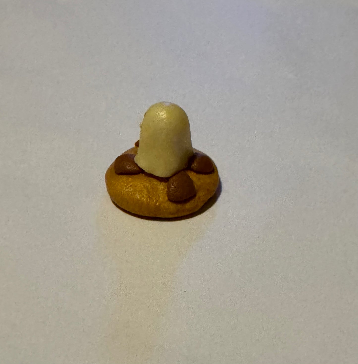 Mini Clay Chocolate Chip Cookie Ghost Friend