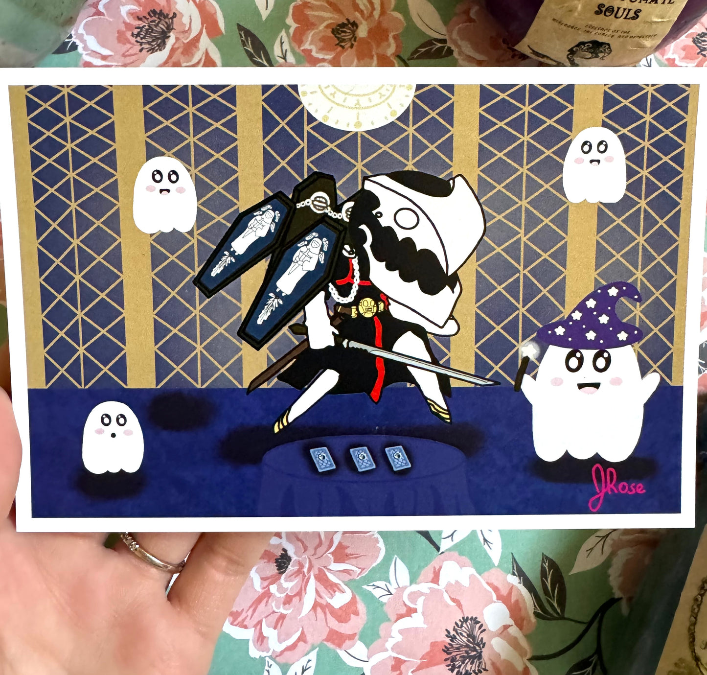 Spooky Fortune Tarot Art Print
