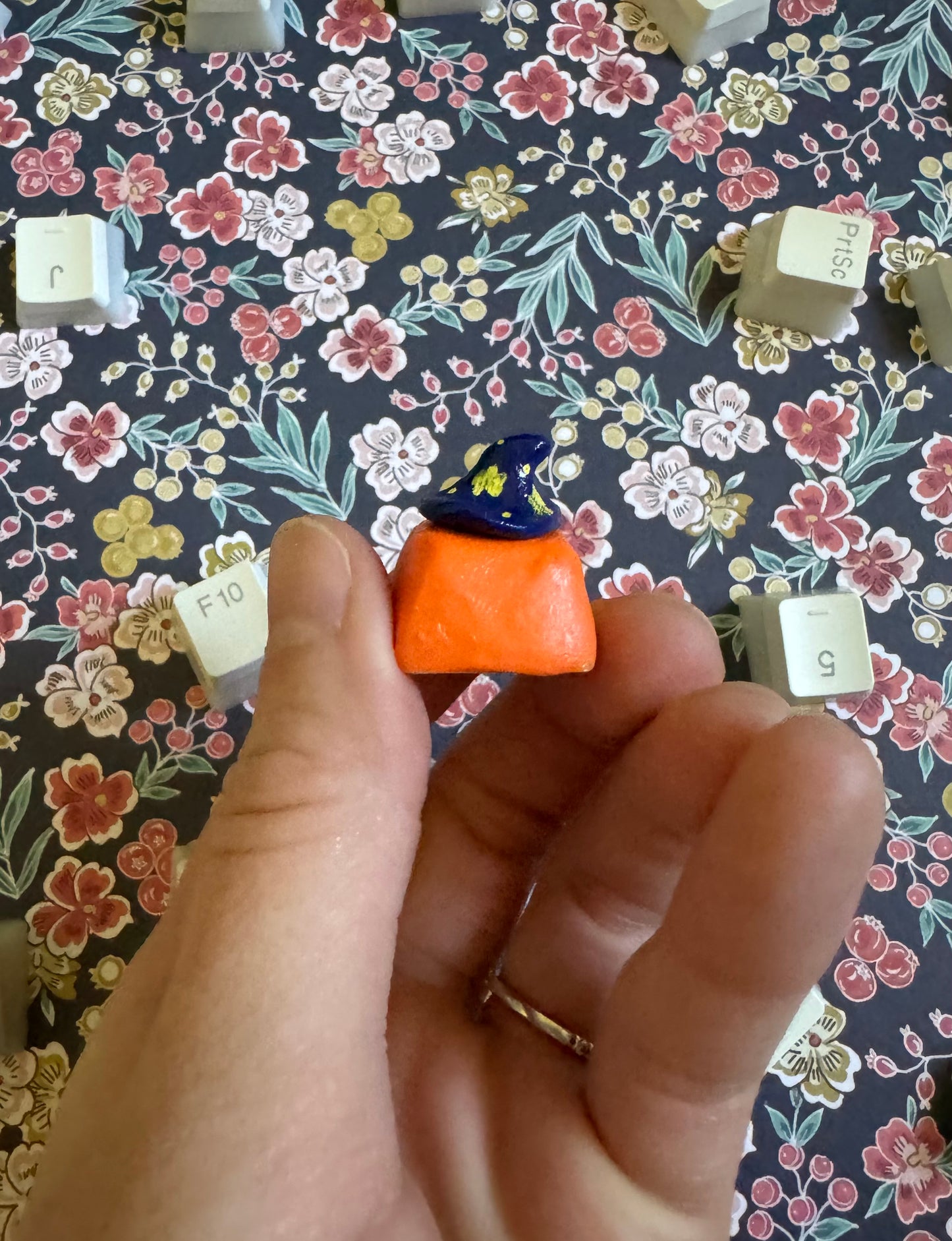 Witch Hat Polymer Clay Keycap