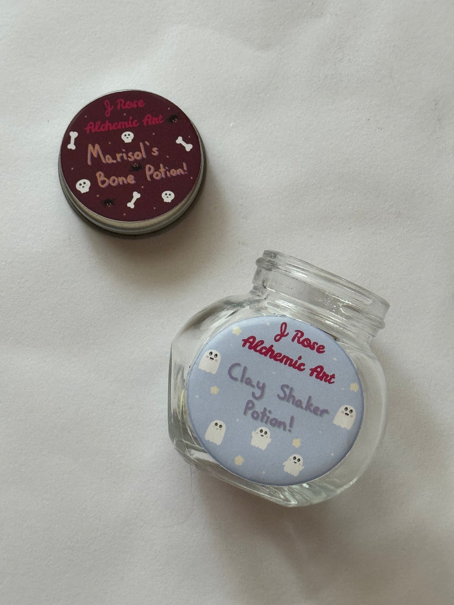 Clay Shaker Potion Bottles